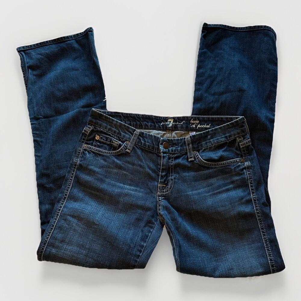 7 For All Mankind Women’s Boot Cut Jeans - Dark Blue